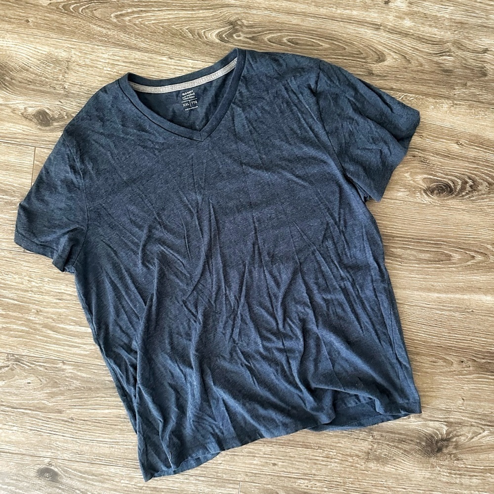 Old Navy Dark Blue V-Neck Tee